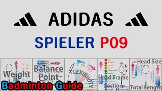 Adidas Spieler P09 Badminton Racket Analysis [upl. by Womack]