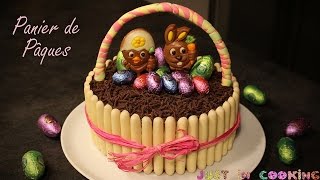 ❀ Recette du Panier de Pâques  Gâteau Chocolat Ganache Kinder ❀ [upl. by Lupita]