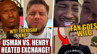 Kamaru Usman amp Henry Cejudo got into HEATED EXCHANGE Adesanya’s fan shares frustration [upl. by Cooley247]