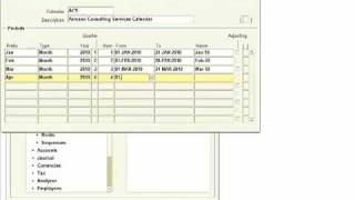 Create Accounting Calendar [upl. by Eadwina]