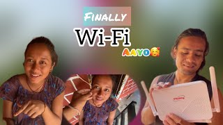 Finally gharma wifi rakhiyo 🥰 saabaijnaaw khusi le sang🥰hemthatal vlogsvideo [upl. by Leahcimrej]