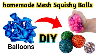 How to make mesh squishy balls at homemesh squishy ballssquishy balls diysquishy balls cut open [upl. by Milak776]