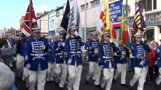 East belfast protestant boys  Ulster Covenant Centenary parade 2012 [upl. by Nailimixam741]