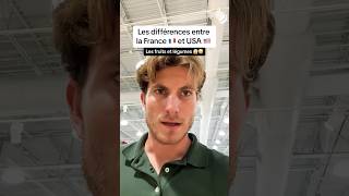 Les différences entre France 🇫🇷 et USA 🇺🇸  Fruits et Légumes 🍒🍑🍌🍊🫘🫛🥜 usa france reels [upl. by Ive]