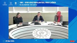 1001 Spor Araştırmaları Özel Proje Çağrısı Bilgilendirme Toplantısı [upl. by Akinas]