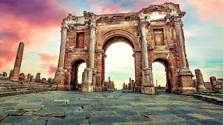 Timgad Algeria Roman African Fortress Ancient Grid Berbers Antiquity Antiquitech Old World [upl. by Adnimra]