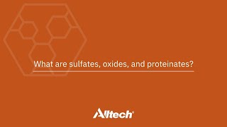 What are sulfates oxides and proteinates [upl. by Ladnyc398]