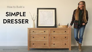 How to Build a Basic Dresser  Matching Modern Bedroom Set [upl. by Rovert]