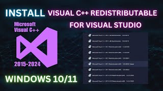 How to Install Visual C Redistributable for Visual Studio on Windows 1011 [upl. by Hoag]