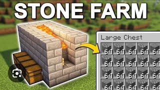 Easy and best stone farm in minecraft 120 and 121 pocket java both have worked [upl. by Tilda]