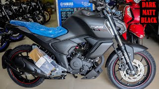 New Launch Yamaha FZS V4 Dark Matt Black Details Review  Price  Features😱Mileage amp Colours Details [upl. by Patric]