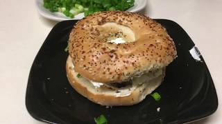 Simple Recipe Sardine Bagels [upl. by Rabi]