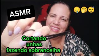 Asmr Roleplay Manicure fazendo sua sobrancelha 🤤🥱😴 [upl. by Donall860]