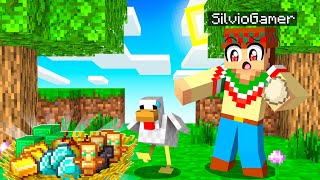 ¡MINECRAFT pero LOS HUEVOS dan LOOT OP 🥚😂 con SILVIOGAMER [upl. by Danella959]