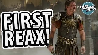 FIRST REACTION TO GLADIATOR II  Film Threat Reviews [upl. by Carrel]