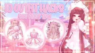 ✨10 outfit hacks you MUST try  Royale High  Part 5  FaeryStellar✨ [upl. by Lihka]