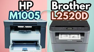 HP M1005 MFP Laser Printer vs Brother DCP L2520D Laser Printer Review amp Comparison in Hindi 2021 [upl. by Nimzaj]