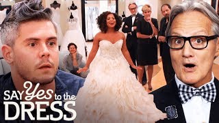 Entourage Critiques a Lazaro Dress in Front of the Designer  Say Yes To The Dress Atlanta [upl. by Notna]