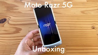 Moto Razr 5G unboxing a worthy folding Razr update [upl. by Torin534]