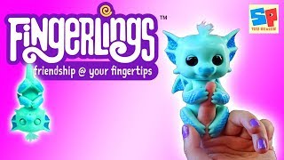 Fingerlings Baby Dragon Unboxing Toy Review Playing With The Newest Fingerlings Toys  Sneak Peek [upl. by Ecnerwal]