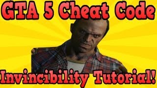 quotGTA 5 Cheat Codequot Invincibility Cheat Code  God Mode   quotGrand Theft Auto 5quot [upl. by Ydnirb]