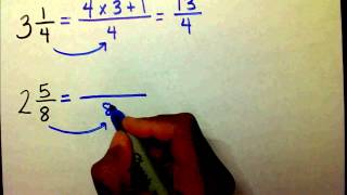 Mixed Number to Improper Fraction [upl. by Joh]