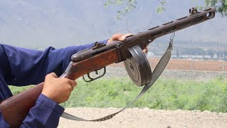 Russian PPSH41 Subgunshpagins made 762×25mm ppsh [upl. by Heintz32]