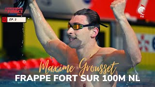 MAXIME GROUSSET FRAPPE FORT SUR 100M NAGE LIBRE  LA QUOTIDIENNE RENNES 2023 3 [upl. by Lillis]