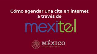 Cómo agendar una cita en internet a través de MEXITEL [upl. by Atinyl]