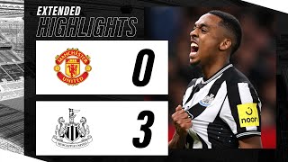 Manchester United 0 Newcastle United 3  Carabao Cup Highlights [upl. by Ilesara]