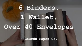 My ENTIRE Cash Envelope System  6 Binders 1 Wallet Over 40 Envelopes  Cash Stuffing Method [upl. by Willman315]