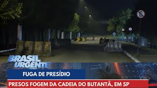 Sete presos fogem de penitenciária no Butantã em São Paulo  Brasil Urgente [upl. by Nylavad]