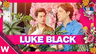 🇷🇸 Luke Black quotSamo Mi Se Spavaquot INTERVIEW after Eurovision 2023 second rehearsal [upl. by Airtap]