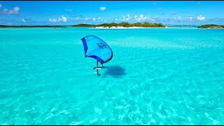 Wingfoiling catamaran cruise in The Bahamas with Kite Boat Cruises [upl. by Hedvah]