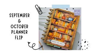 September amp October Happy Planner Classic Vertical Flip [upl. by Aitas]