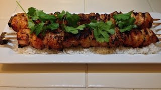 Honey Lime Chicken Skewers on the Weber Kettle [upl. by Fawne]