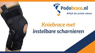 Kniebrace met instelbare scharnieren [upl. by Nira]