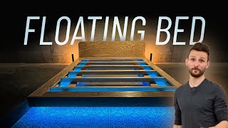 DIY Floating Platform Bed Frame at IKEA Price [upl. by Annayk]