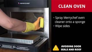 Merrychef eikon e1s high speed oven Cleaning Video [upl. by Anilyx]