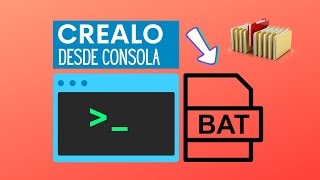 CMD  COMO CREAR UN ARCHIVO Bat  Ejecuta comandos de forma automatizado [upl. by Chemash]