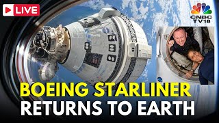 LIVE Boeing Starliner Returns to Earth Without Astronauts  Sunita Williams  NASA LIVE  N18G [upl. by Efal]