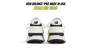 New Balance 998 Made in USA Black and White [upl. by Doreg413]