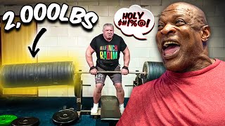 Ronnie Coleman REACTS to 2000LBS Deadlift [upl. by Gapin]