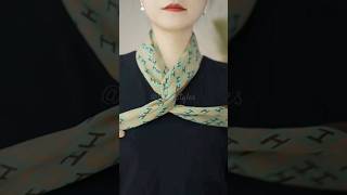 how to wrap scarf scarfstyles scarftie scarftutorial shorts [upl. by Reltuc12]