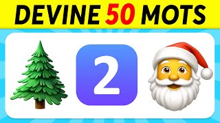 Devine 50 MOTS de NOËL en ÉMOJIS 🎅 Quiz Devinettes en Émojis [upl. by Wsan]