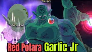 RED POTARA GARLIC JR SPAMMING HIS DEATH IMPACT WAAY TOO MUCH DBZ BT4 [upl. by Ellora]