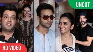 UNCUT  Special Screening Of 3 Storeys Movie  Pulkit Samrat Varun Sharma Kriti Kharbanda [upl. by Ailido]