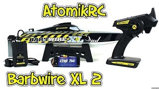 Atomik Barbwire XL 2 RTR Brushless 24quot RC Race Boat [upl. by Inahet]