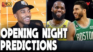 Jeff Teague NBA Predictions Tatum vs Brunson LeBron vs Edwards  520 in the Morning [upl. by Haikan]