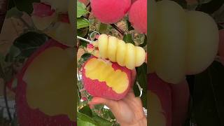 Amazing ripe apple cutting skills fruit food shorts [upl. by Luy969]